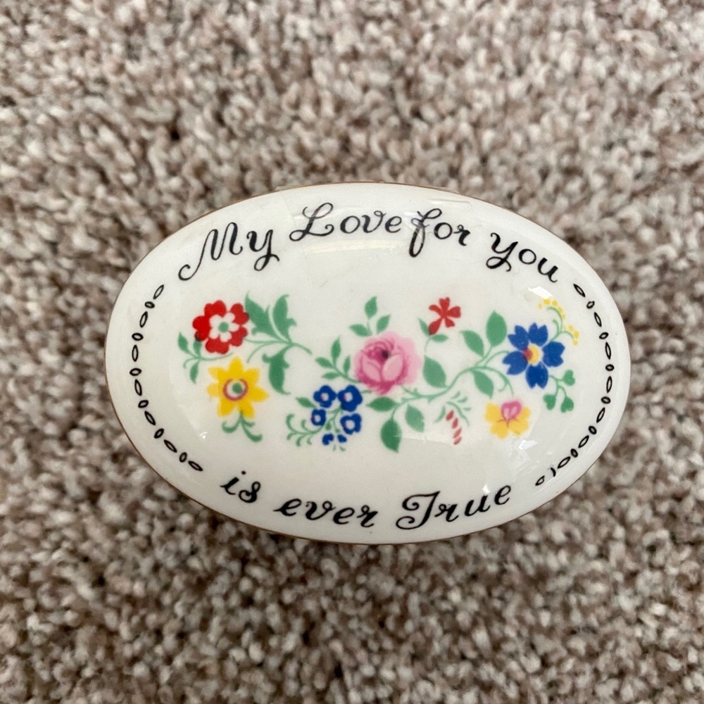 Antique Crown Staffordshire Keepsake Box